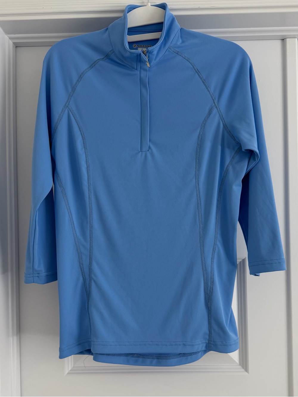 NOZONE Tuscany 3/4 Sleeve Equestrian Shirt – Vista Blue – Size S